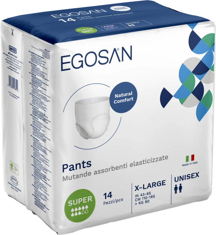 Egosan Pants Super XL - 12 paquets de 14 protections