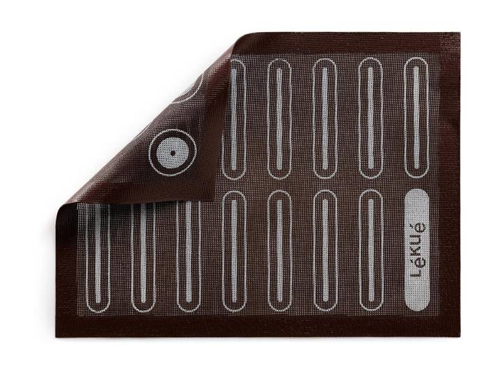Backmatte Lékué mikroperforiert, Silikon, 40 x 30 cm , braun, B:30cm L:40cm, Silikon, Backunterlagen, Backmatte