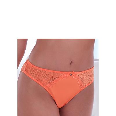 String S.OLIVER "Sophie", Damen, Gr. 44/46, orange (melone), Spitze, Obermaterial: 88% Polyamid, 12% Elasthan, Unterhosen String, mit feiner Spitze