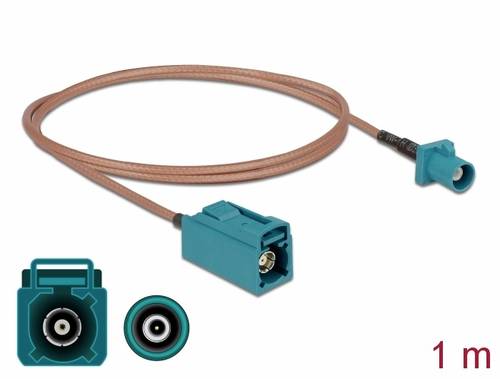 Delock WLAN-Antennen Anschlusskabel [1x Fakra-Stecker - 1x Fakra-Buchse] 1m