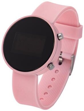 Friendly Fresh Finds Fashion Digital Watch For Women LED Wrist Watch With Silicone Strap Casual Sports Watch For Ladies pink