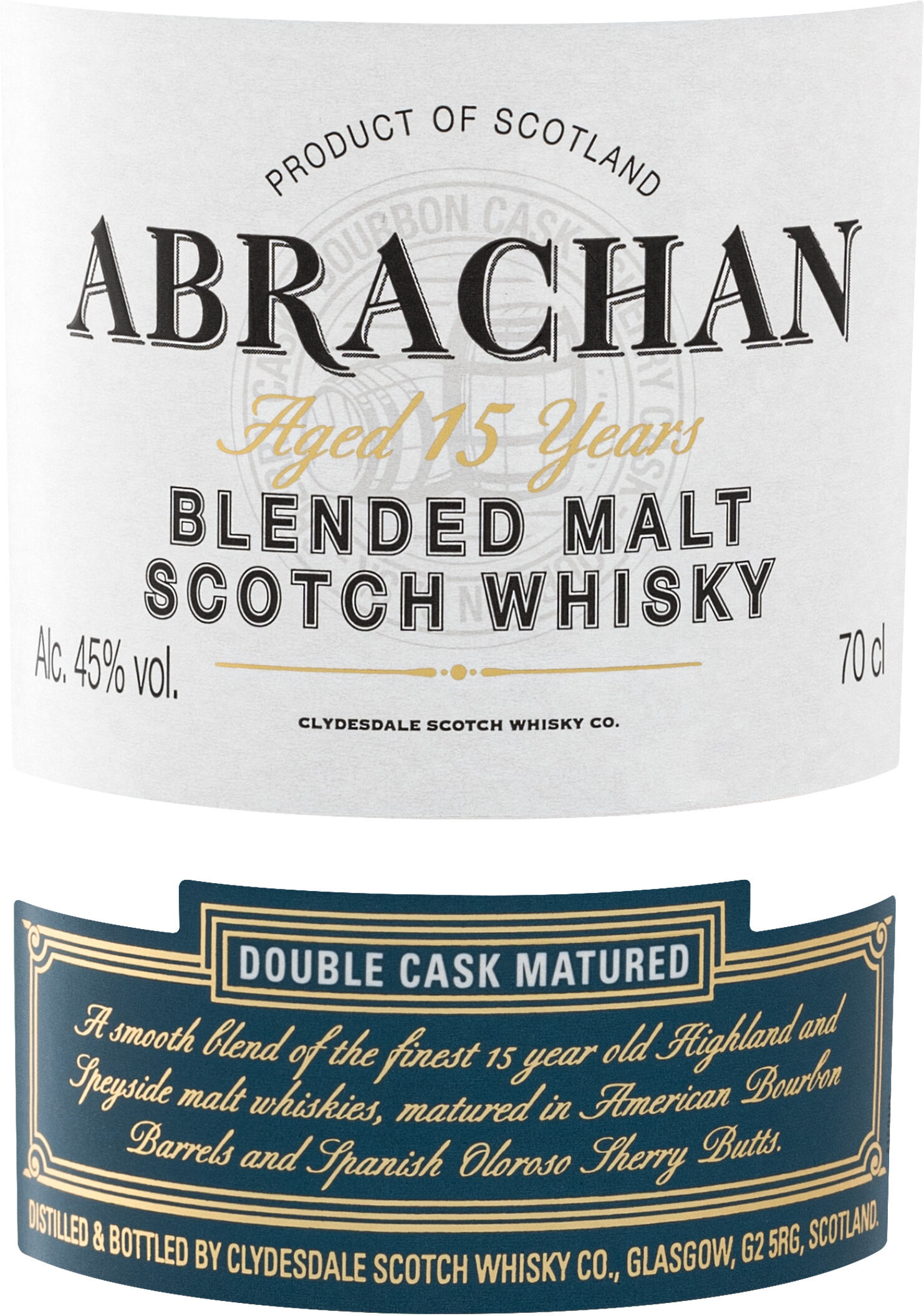 ABRACHAN Double Cask Matured Blended Malt Scotch Whisky 15 Jahre 45% Vol