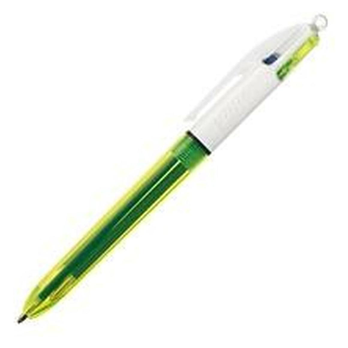 Bic Kugelschreiber Fluo 933948 4 Colours Box, 12 Stück (12x) (933948)
