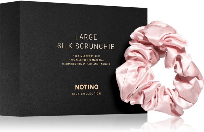 Notino Silk Collection Large scrunchie chouchou en soie Pink 1 pcs