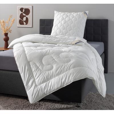 Kunstfaserbettdecke BECO "Aerelle™ Blue "Gold" NEUHEIT Bettdecke", weiß, B:155cm L:220cm, Obermaterial: 100% Polyester, Bettdecken, Hausstauballergiker geeignet