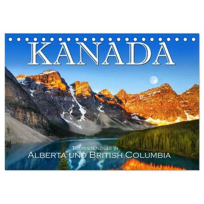 Kanada, Touristenziele in Alberta und British Columbia (Tischkalender 2026 DIN A5 quer), CALVENDO Monatskalender