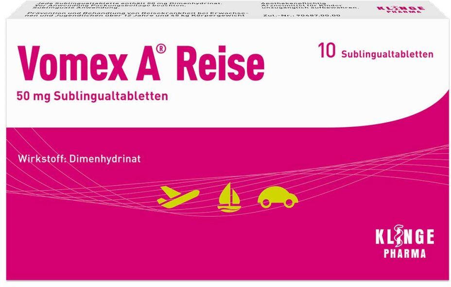 Vomex A Reise 50 mg Sublingualtabletten