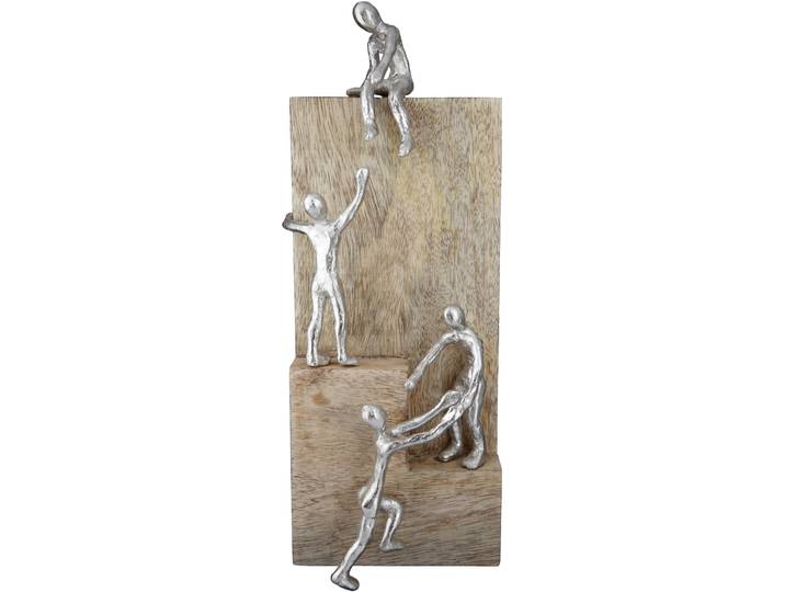 Dekofigur GILDE Skulptur Helping Hand , beige (natur), B:15cm H:39cm T:10cm, Massivholz, Dekofiguren, Dekofigur
