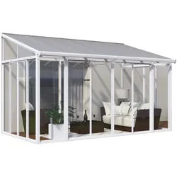 Palram - Canopia  SanRemo Wintergarten, weiß in cm H 285-310 cm x B 295 cm x T 430 cm