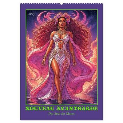 Nouveau Avantgarde: Das Spiel der Musen (Wandkalender 2027 DIN A2 hoch), CALVENDO Monatskalender