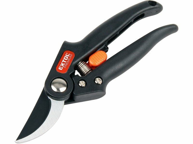 EXTOL PREMIUM Tuinschaar met nylon handgreep voor het snoeien van takken tot 20mm, 190mm