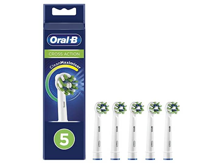 Oral-B CrossAction Opzetborstels Met CleanMaximiser-technologie, Verpakking Van 5 Stuks