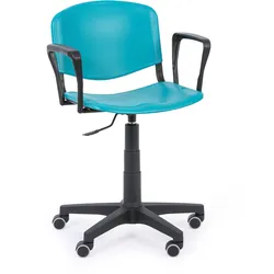 Bürostuhl ISO mit Armlehnen, drehbare, grün