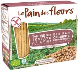 Le Pain Des Fleurs Bio Pão Crocante Grão-de-Bico Sem Glúten 150g