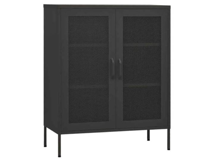 YUTAASU Lagerschrank Anthrazit 80x35x101,5 cm Stahl