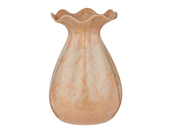 Vase L 17 x 26 x 17cm Beige/Beige