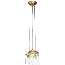 Elstead Lighting Brinley 3-flammige Pendelleuchte E27 Messing gebürstet