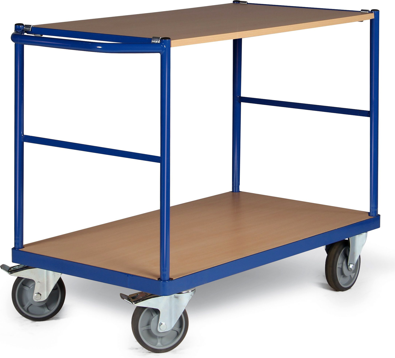 Bako Logistiksysteme Tischwagen F350 mit 2 Ladeflächen und Schiebegriff 1000x600mm