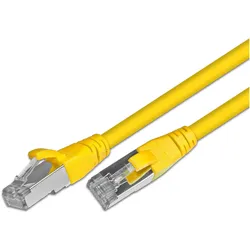 4x Wirewin Patchkabel: F/UTP, 1.5m, gelb (F/UTP, CAT5e, 1.50 m), Netzwerkkabel