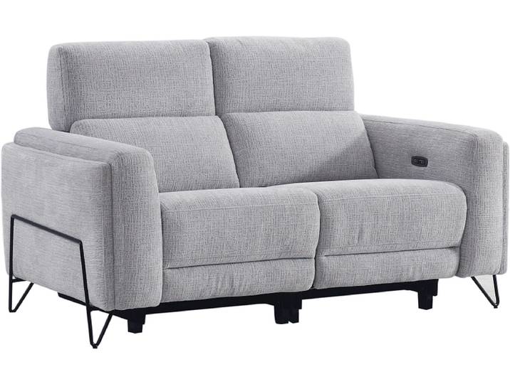 3er Sofa ROSY Polyester grau