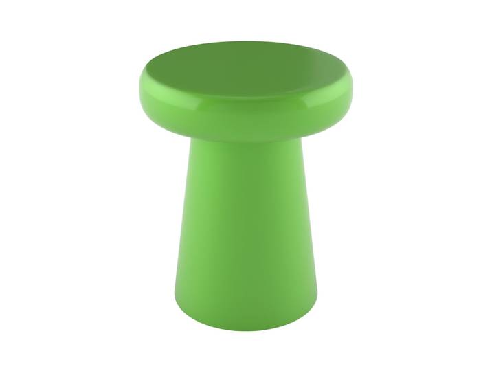 Table d'appoint ronde en métal vert d40 cm