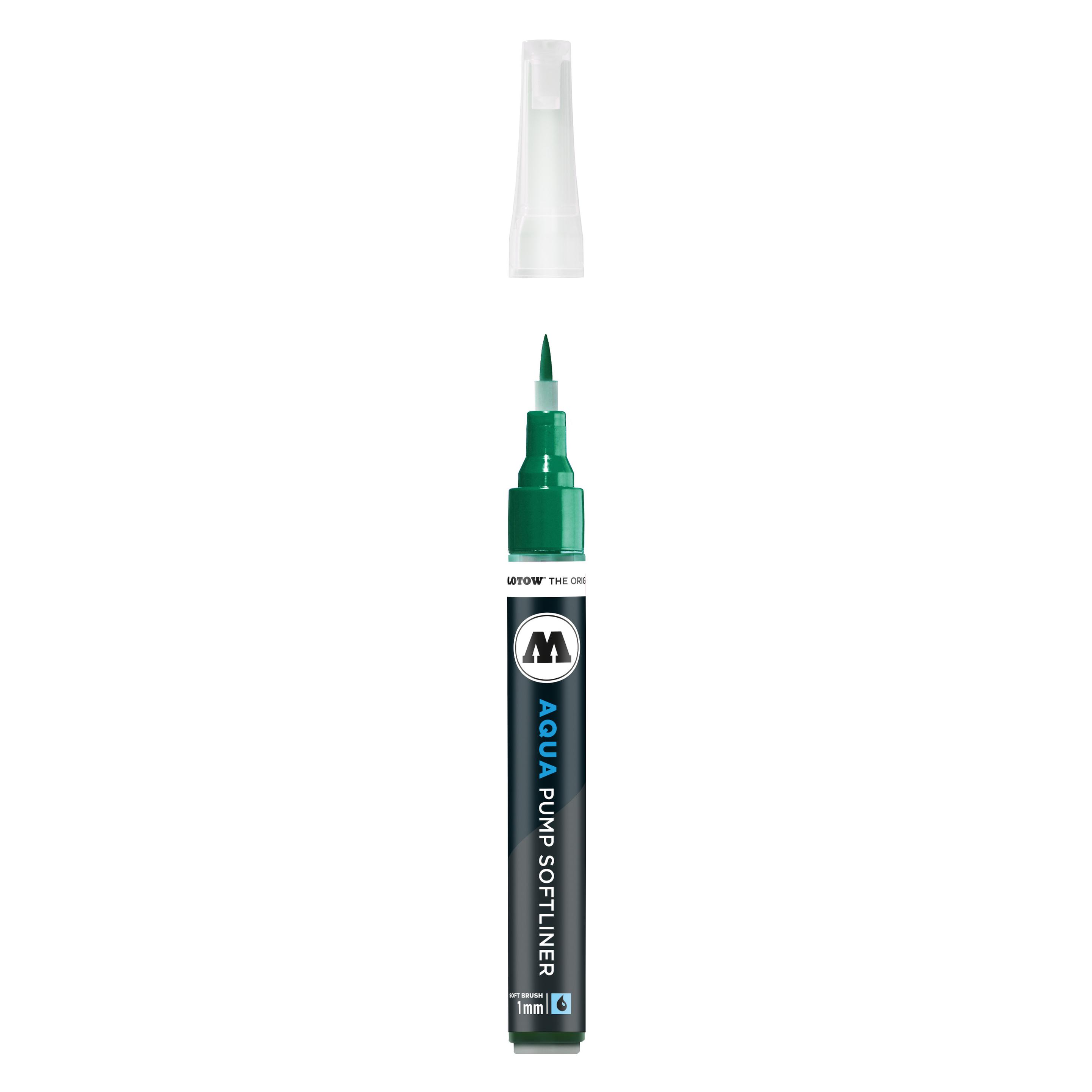 Molotow Pinselmarker Pump Softliner Aqua 1mm dunkelgrün (1x) (MO727015)