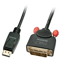 Lindy Display port DVi-D Schwarz Kabelschnittstellen-/adapter DisplayPort/DVI-D 0.5m