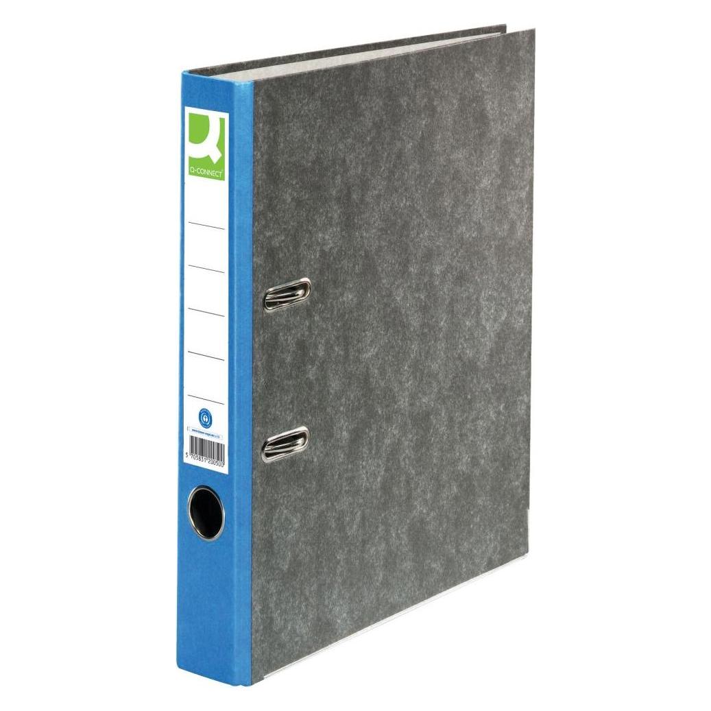 Q-Connect Ordner Pappe A4 50 mm blau (A4, 50 mm, 1 Stk.) (KF18716)
