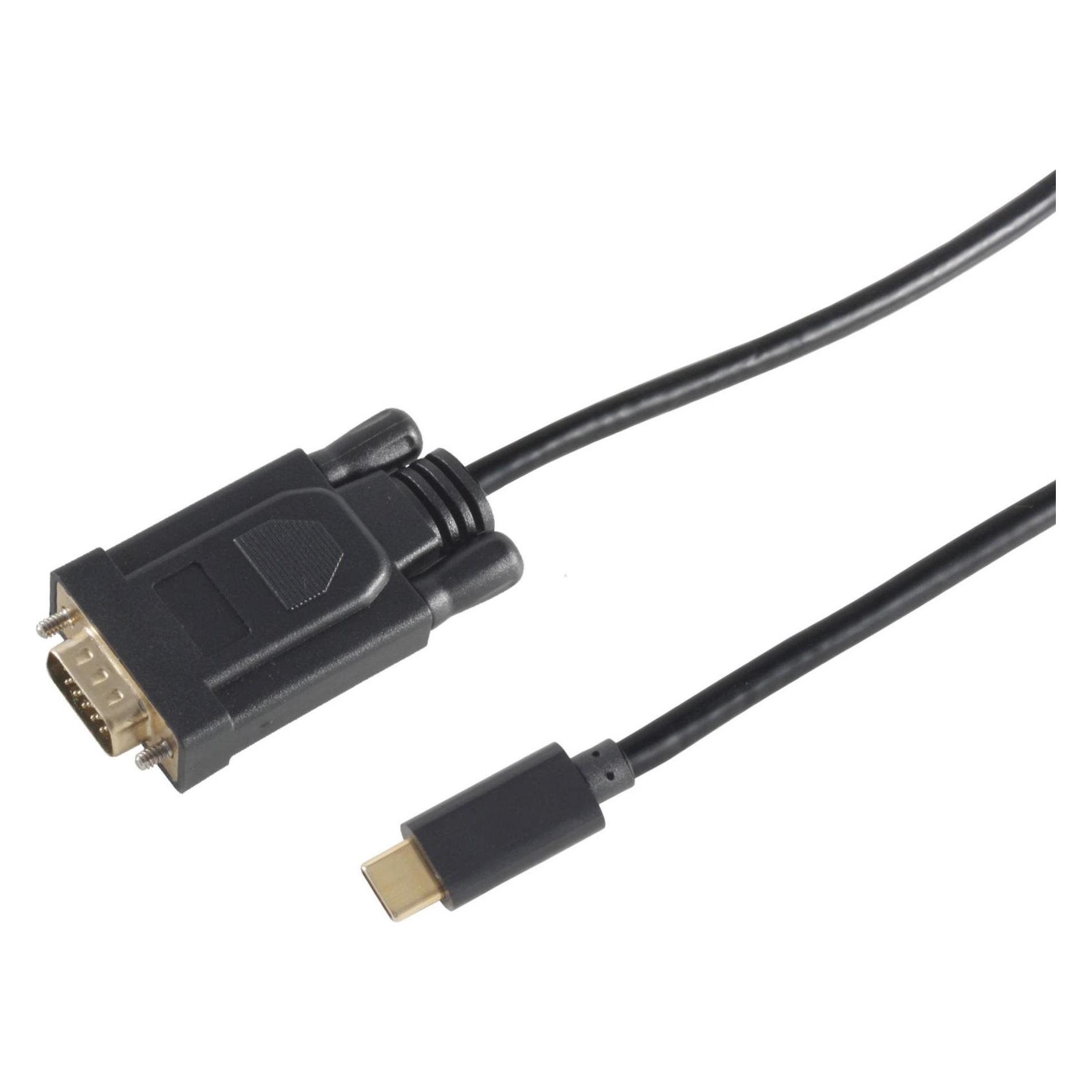 Shiverpeaks USB Kabel USB C-Stecker auf VGA Stecker 1,0m (1 m) (10-59025)