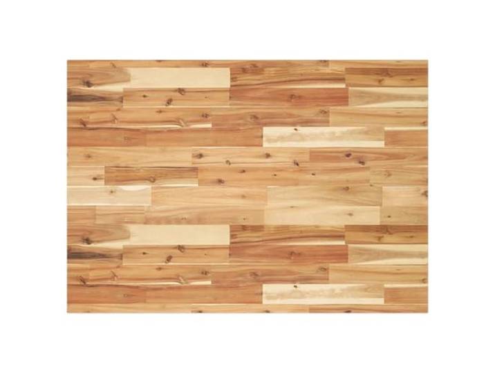Tischplatte Eckig 120x70x2 cm aus Massivholz Akazie Akazien-Hartholz, glatte Oberfläche, leichte Reinigung, universell einsetzbar, stabile Konstruktion