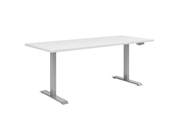 Bureau réglable en hauteur 175 x 80cm Blanc/Blanc