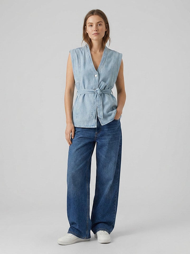 MOSS COPENHAGEN Jeansweste "Josephine Rue" in Hellblau - XS/S