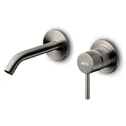 JEE-O Slimline Unterputz Waschtischarmatur mit Einbaukörper, dark steel, 800-1509 800-1509