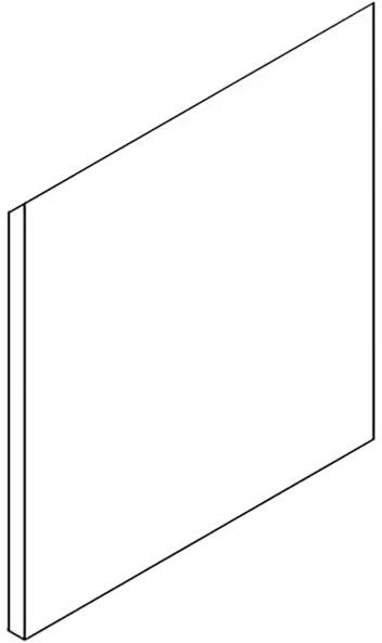 Megabad Profi Collection Classic 100 replacement door to furniture combination for guest toilet R-001