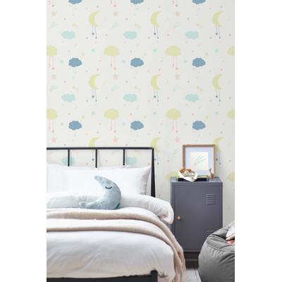 Vliestapete NEXT "MOON & STARS Vliestapete 10mx52cm", bunt (mehrfarbig), B:0,52m H:0m L:10m, Vlies, Tapeten