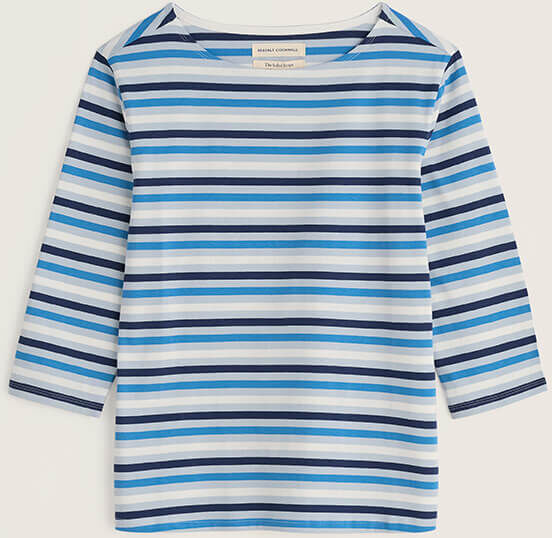 Seasalt Sailor Top Tri Mini Cornish Blue Fog
