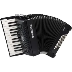 Hohner Akkordeon Bravo II 48 (Akkordeon), Akkordeon, Schwarz