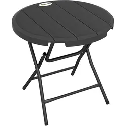GARTENTISCH, Dunkelgrau, Stahl, HDPE