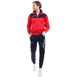Givova, Unisex, Laufjacke, Dres Tuta Visa Triacetato czerwono-granatowy TR018 1204 L, Blau, Rot