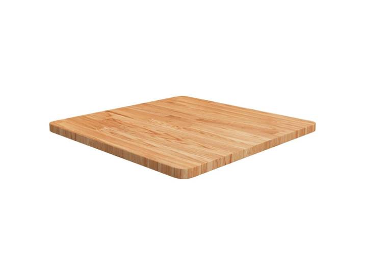 vidaXL Tischplatte Quadratisch Hellbraun 60/60/2,5Cm Behandelte Eiche, Braun, Holz, 60x2.5x60 cm, Esszimmer, Esstische, Tischsysteme