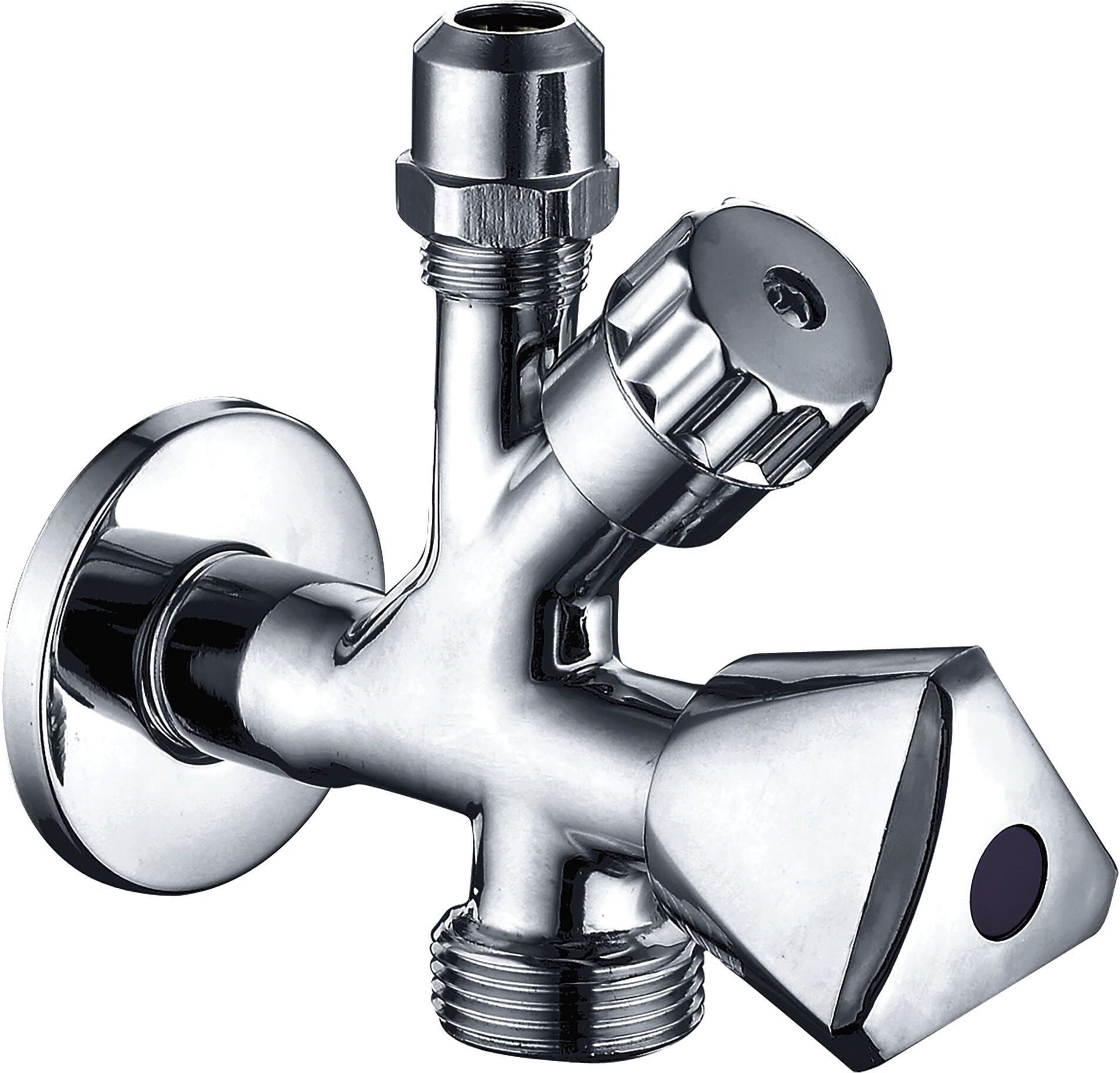 Tecom RUBINETTO COMBINATO  CON ATTACCO LAVATRICE CROMO 1/2" X 3/4" X 10 mm
