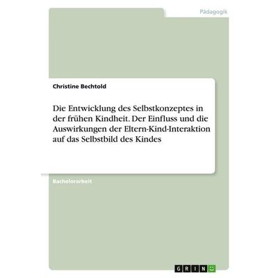 Die Entwicklung des Selbstkonzeptes in der frühen Kindheit. Der Einfluss und die Auswirkungen der Eltern-Kind-Interaktion auf das Selbstbild des