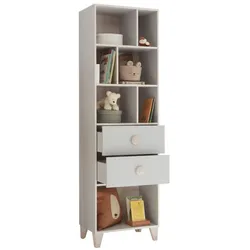 BEGABINO Regal Fien Dekor Grau Ashgrey
