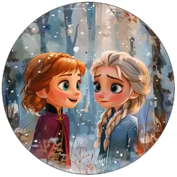 Essbares Papier „Anna und Elsa“ – 19,5 cm