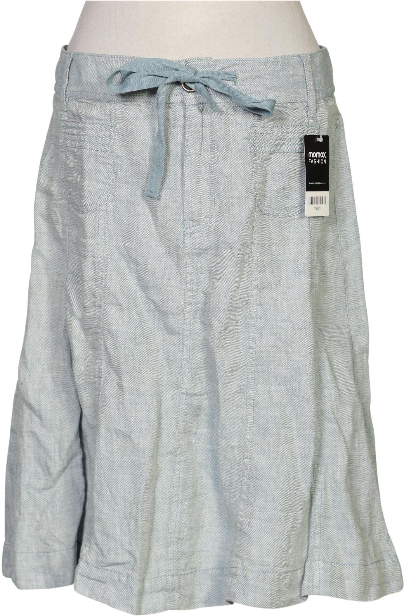 Jackpot Damen Rock, Hellblau, Gr. EU 34, Leinen - Second Hand
