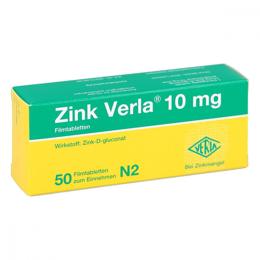 Verla-Pharm Arzneimittel GmbH & Co. KG Zink Verla 10mg 08912189