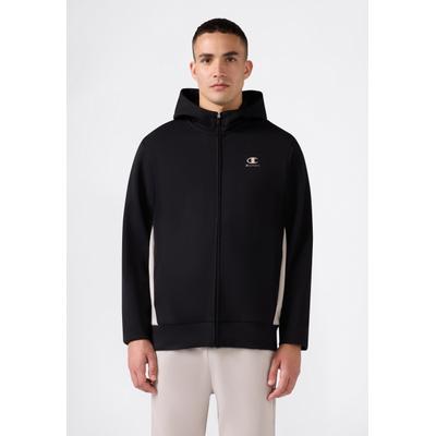Sweatjacke CHAMPION, Herren, Gr. M, nbk, inb, Obermaterial: 75% Baumwolle, 25% Polyester, unifarben, Sweatjacken Sweatjacke, mit Kapuze, formstabile Optik, aus Baumwollmischung