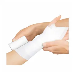 Lohmann & Rauscher Lenkideal Idealbinde, dauerelastisch, mit Verbandklammern, weiß - 1 Stück, einzeln eingesiegelt, Maße: 12 cm x 5 m 1 St