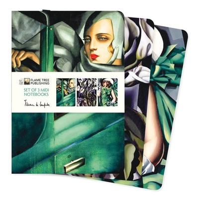 Dreier Set Mittelformat-Notizbücher: Tamara de Lempicka