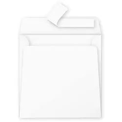 Pollen 200x Pack 20 Umschläge Pollen, 165x165mm, 120g - Weiß 55433C